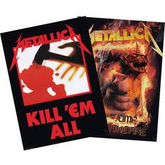 Mehrfarbig Wanddekoration Metallica Set of 2 Chibi Posters Poster