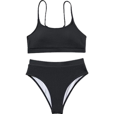 Lilosy Brazilian Swimsuit Set 2-pack - Black