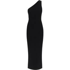 One-shoulder ribbed dress
