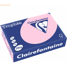 Rose Papiers de bureau Clairefontaine 250 Feuilles A4 - 210 g Couleur Pastels - Rose