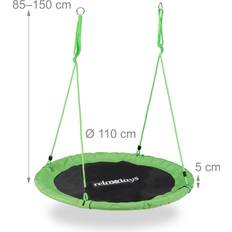 Relaxdays Outdoor Nest Swing for Kids and Adults 110 cm