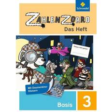 Aufkleber Zahlenzorro Das Heft. Basisheft 3