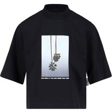 Palm Angels 'Cropped T-Shirt' Black