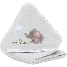 Fillikid Cura del Bambino Fillikid Asciugamano Elefante Grigio 75 x 75 cm