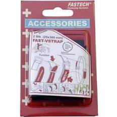 Fastech Burrebånd med Sele 360 mm x 25 mm Sort 2 stk