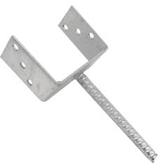 Anclajes al Suelo y Zapatas de Columna Alberts U-Pfostenträger ETA-10/0210 121x100x200x60 mm TZN m.Betonanker a.Riffelstahl GAH
