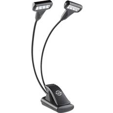 Lámparas para Portátiles Konig & Meyer K&amp M 12273 Music Stand Light with Dual T-Head 4 LED Flexlight, Black