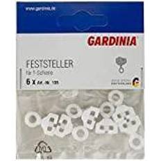 Günstig Gardinenhalterungen & Haken Gardinia T-Feststeller Weiß 6-er