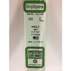 Polystyrol L-profil 350 x 1.5 x 1.5 mm 4 stk