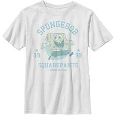 Boys Bikinis Children's Clothing Nickelodeon Boy SpongeBob SquarePants Distressed Blue Bikini Bottom Graphic Tee White