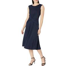 Lauren Ralph Lauren Twist-front Jersey Dress - Navy