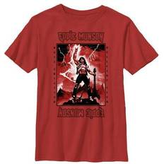 Children's Clothing Netflix Boy's Stranger Things White Hellfire Club Rockstar Eddie Munson Child T-Shirt Red Red