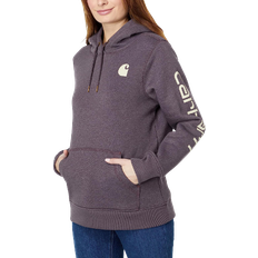 Tops Carhartt Women's Clarksburg Graphic Sleeve Pullover Sweatshirt - Blackberry Heather