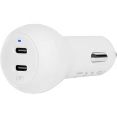 Batteries & Chargers Monoprice USB-C Car Charger, 45W 2-port PD White, Power Delivery for MacBook Pro/Air, iPad Pro, iPhone 12/11/ Pro/Max/XR/XS/X, Pixel, Galaxy, and More