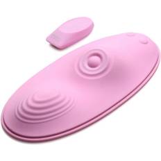 Plastic Toy Mounts Sex Toys IN Pulse Slider Silicone Pad w/ Remote Pink