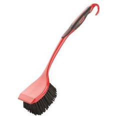 Libman 522 Red Long Handle Scrub Utility Brush Edge