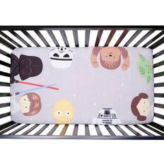 Lambs & Ivy Star Wars Galaxy Cotton Fitted Crib Sheet Yoda/Darth