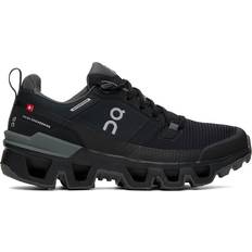 Laced Hiking Shoes On Cloudwander Waterproof W - Black/Eclipse