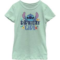 T-shirts Fifth Sun Girl Lilo & Stitch Birthday Girl Stitch Graphic Tee Mint