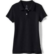 Tops Lands' End Girls Feminine Fit Mesh Polo Shirt - Black