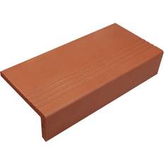 Planken Längsschenkel mit Rille Spaltplatte 24 x 11,5 x 5,2 cm rot-natur