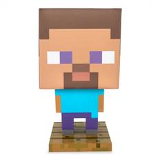 Ukonic Minecraft Steve Figural LED Desk Lamp 13 Inches Tall Lámpara de mesa