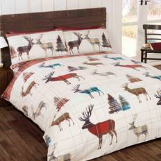 MCU Deer Christmas Påslakan Multifärgad (200x200cm)