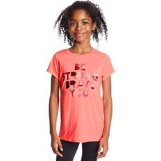 Champion C9 Girls' Graphic Tech Tee Peony Pink/Be Strong Brave You