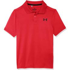 Polyester Polo Shirts Children's Clothing Under Armour Boys' Performance Polo Red Black YXS