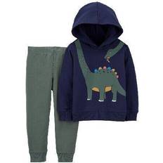 Blue Tracksuits Carter's Boy's Fun & Cute Dinosaur Hoodie & Jogger Set - Dinosaur