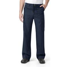 Mens cargo work pants Carhartt Men's Ripstop Multi-Cargo Scrub Pant, Navy