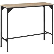 Ruedas Mesas de comedor tectake Bartisch Kerry 120 x 40 x 100.5 cm Industrial Holz Hell Mesa de comedor