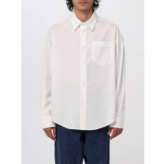 Ami Paris Unisex Skjortor Ami Paris Klassisk Vit Bomullsskjorta - White