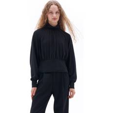 Filippa K Pulls Filippa K Mock Neck Blouse Black