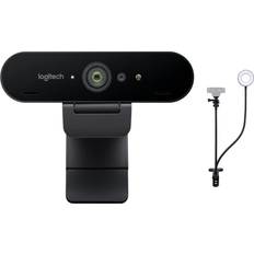 Webcams Logitech 4k pro webcam and knox gear selfie ring light with webcam stand