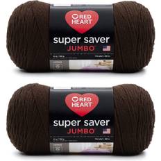 Red Heart Red Heart Super Saver Yarn-Coffee Multipack Of 2