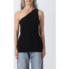 T-shirts Toteme Black Single-Shoulder Tank Top