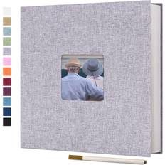 Photo Albums Vienrose Large Photo Album Self Adhesive for 4x6 8x10 Pictures Magnetic Scrapbook Album DIY 40 Blank Pages with A Metallic Pen