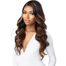 Hair Products Sensationnel Human Hair Blend Butta HD Lace Front Wig GLAM WAVE