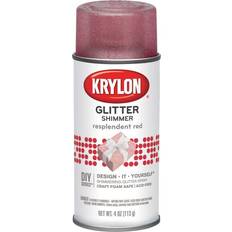 Red Spray Paints Krylon I00403 Glitter Aerosol Spray, Resplendent Red