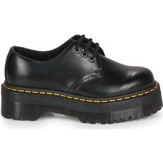 Textile Derby Dr. Martens 1461 Polished Smooth Leather Platform Shoes - Black