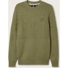 Lyle & Scott guernsey mens crew neck jumper