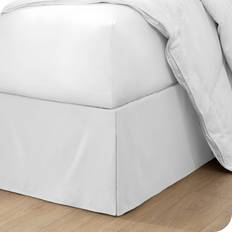 White Valance Sheets Bare Home California King Bed Skirt 15 Inch Tailored Drop Valance Sheet White