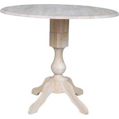 International Concepts 42" Round Top Drop Leaf Small Table