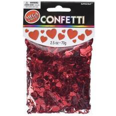 Red Confetti Amscan Red Metallic Hearts Party Confetti 2.5 oz