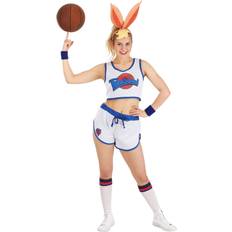 Jerry Leigh Women's Space Jam Lola Bunny Costume Movie Costumes Blue/Beige/White