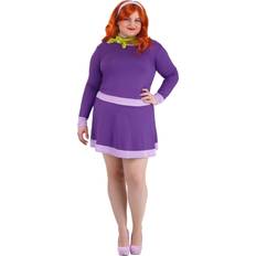 Jerry Leigh Plus Scooby Doo Daphne Costume for Women Green/Purple 2X