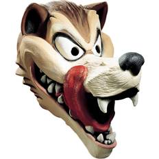 Beige Masks Disguise Adult Hungry Wolf Mask Brown/Beige