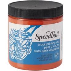 Orange Ballpoint Pens Speedball Water-Soluble Block Printing Ink Orange, 8 oz