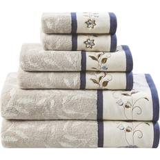 Madison Park Serene Bath Towel Blue (137.16x)